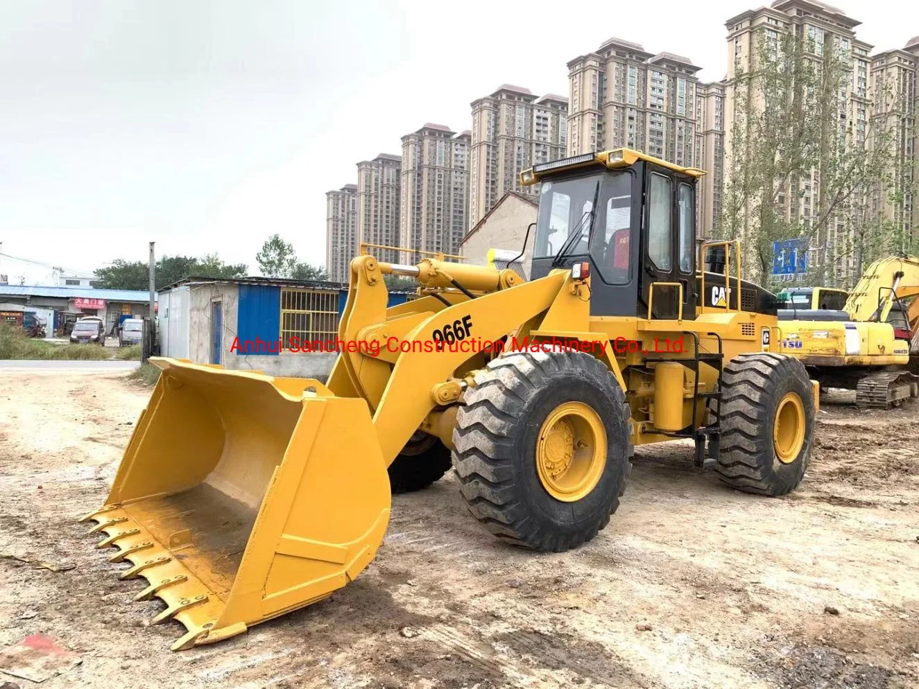 Secondhand Construction Machinery Front Loader 966f Caterpillar Wheel Loader