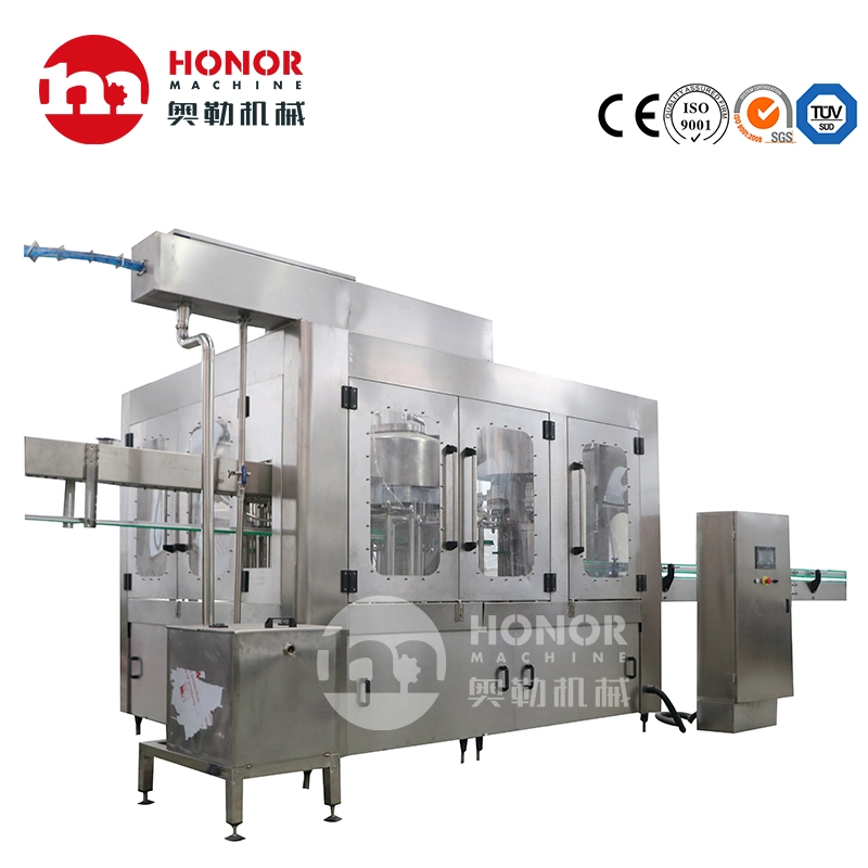 Rotary Type Gas Drink Beer Carbonated Drink Bottling Machine Line