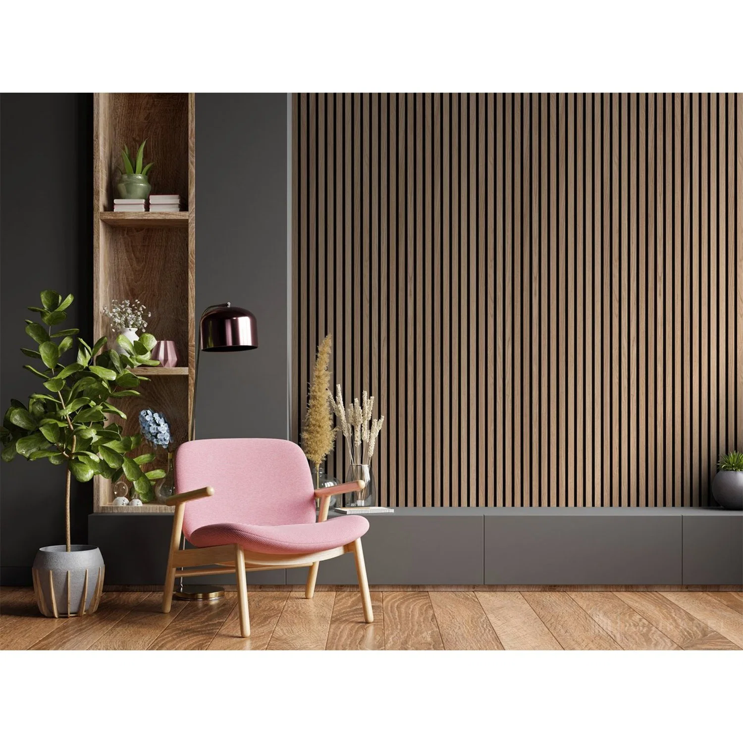 Goodsound Polyester Fiber Wall Veneer Oak Pdf MDF Groove Acupanel Sound Aku Wooden Slat Acoustic Panels