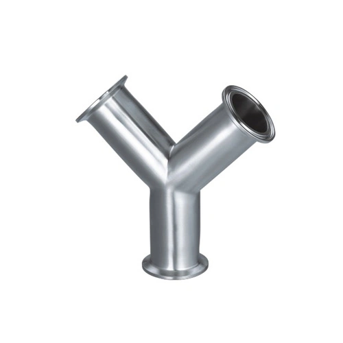 SUS304 Stainless Steel Butt-Welded Tee Y Shape Steel Tee Pipe Fittings