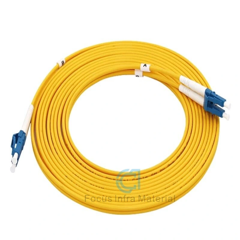 LC/PC to LC/PC Fiber Patch Cord Jumper Cable Sm Duplex Single Mode Optic for Telecom Network Fiber Optical Pigtail
