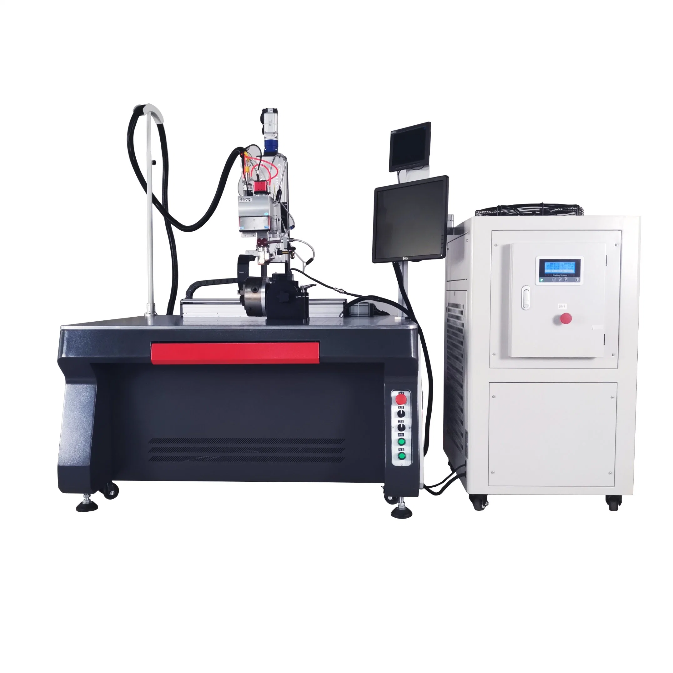 Four Axis Rotary Automatic Laser Soldering Machine Price 3mm Metal Aluminum Optical Fiber Laser Welder Equipment for Tube Welding