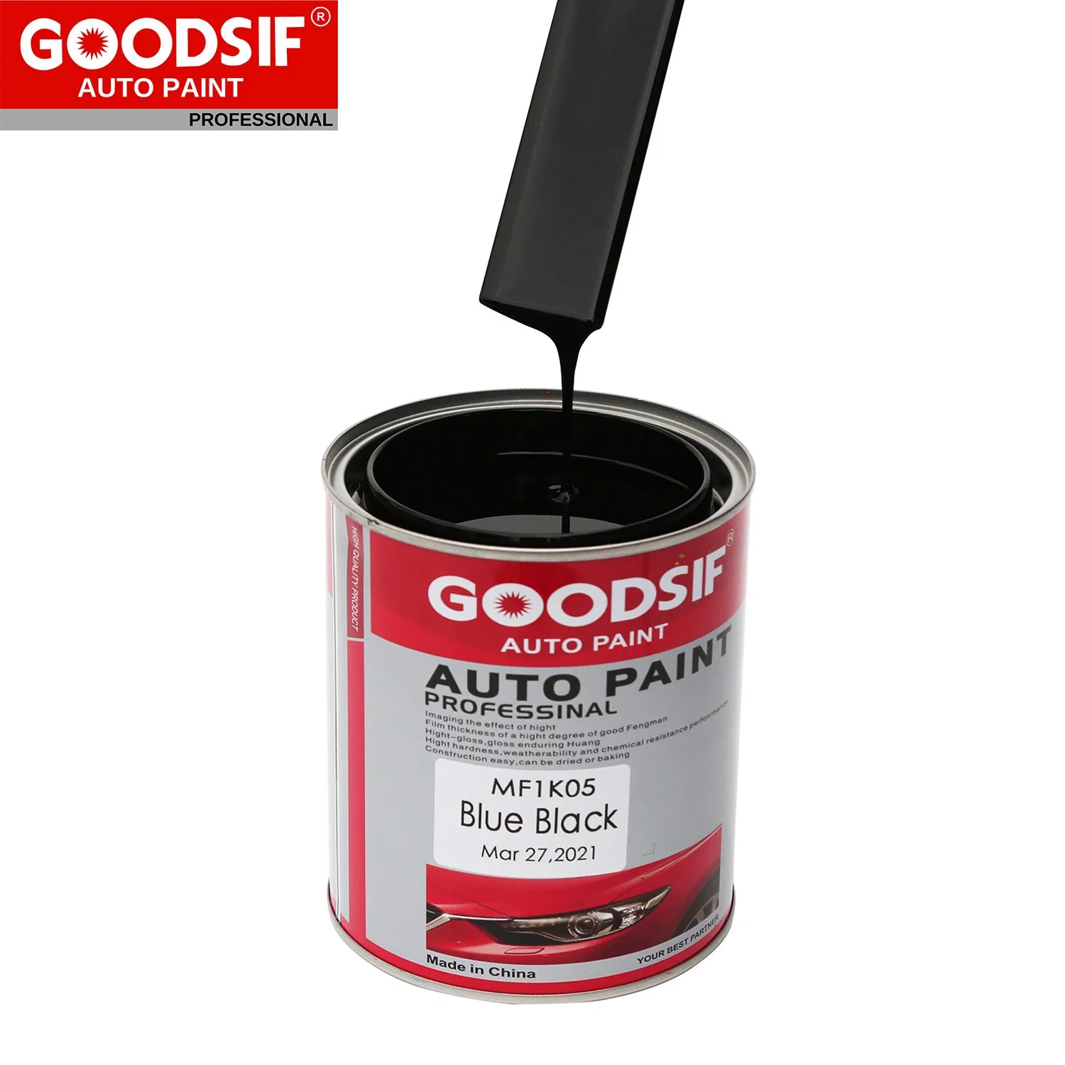 Pintura de automóveis Goodsif de alta qualidade 1K 2 K de acabamento de pintura de retoque de veículos automóveis fabricante de tintas de reparação de enchimento de Corpo Automático