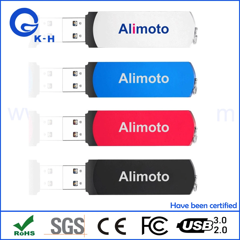 Custom Logo Swivel Memory 128GB 3.0 USB Flash Key