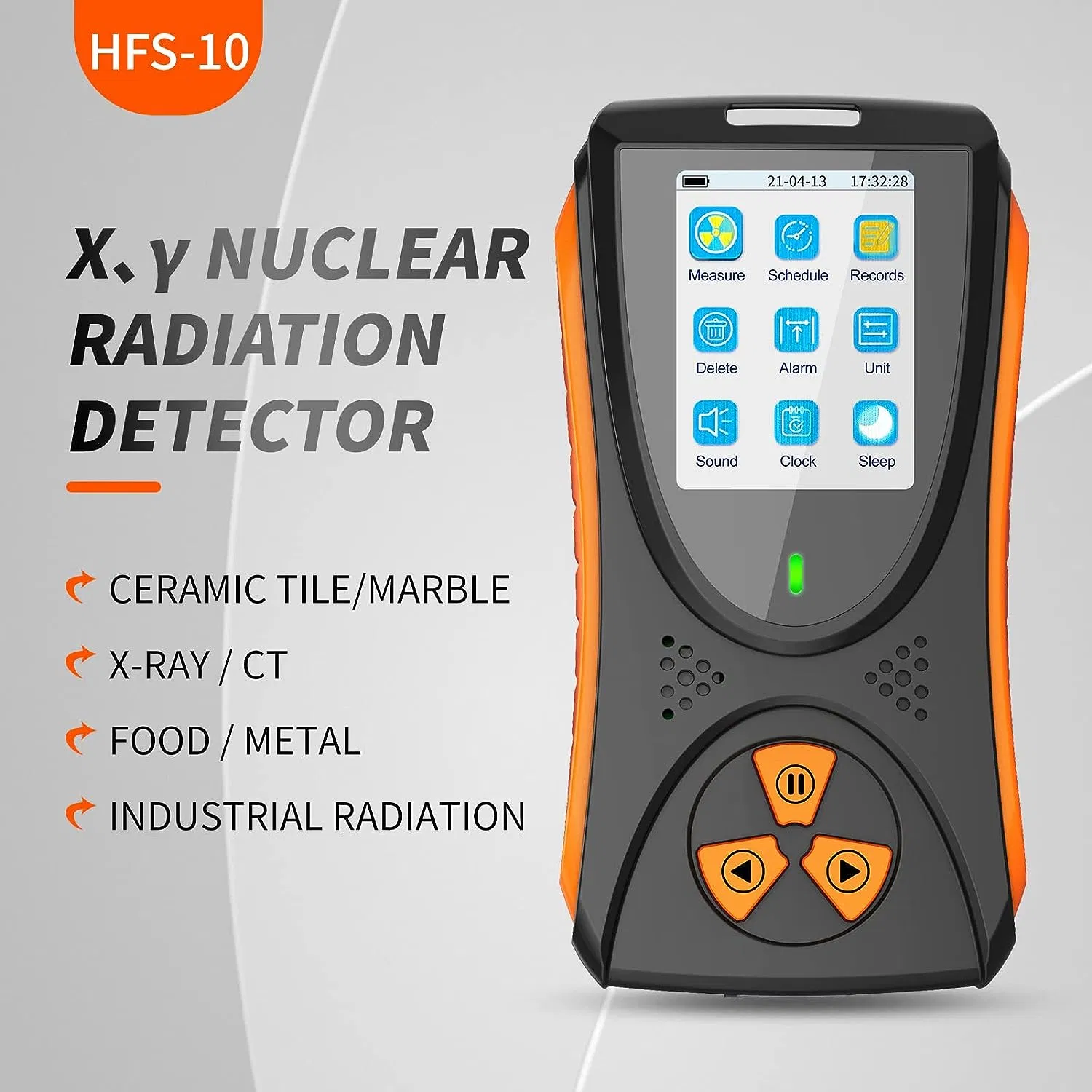 Pantalla digital personal de rayos x radiación nuclear ajustable Portátil Detector electromagnético