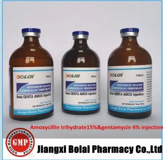 Antibiotic Injection Amoxicillin 15% +Gentamycin 4% Injection 100ml /50ml