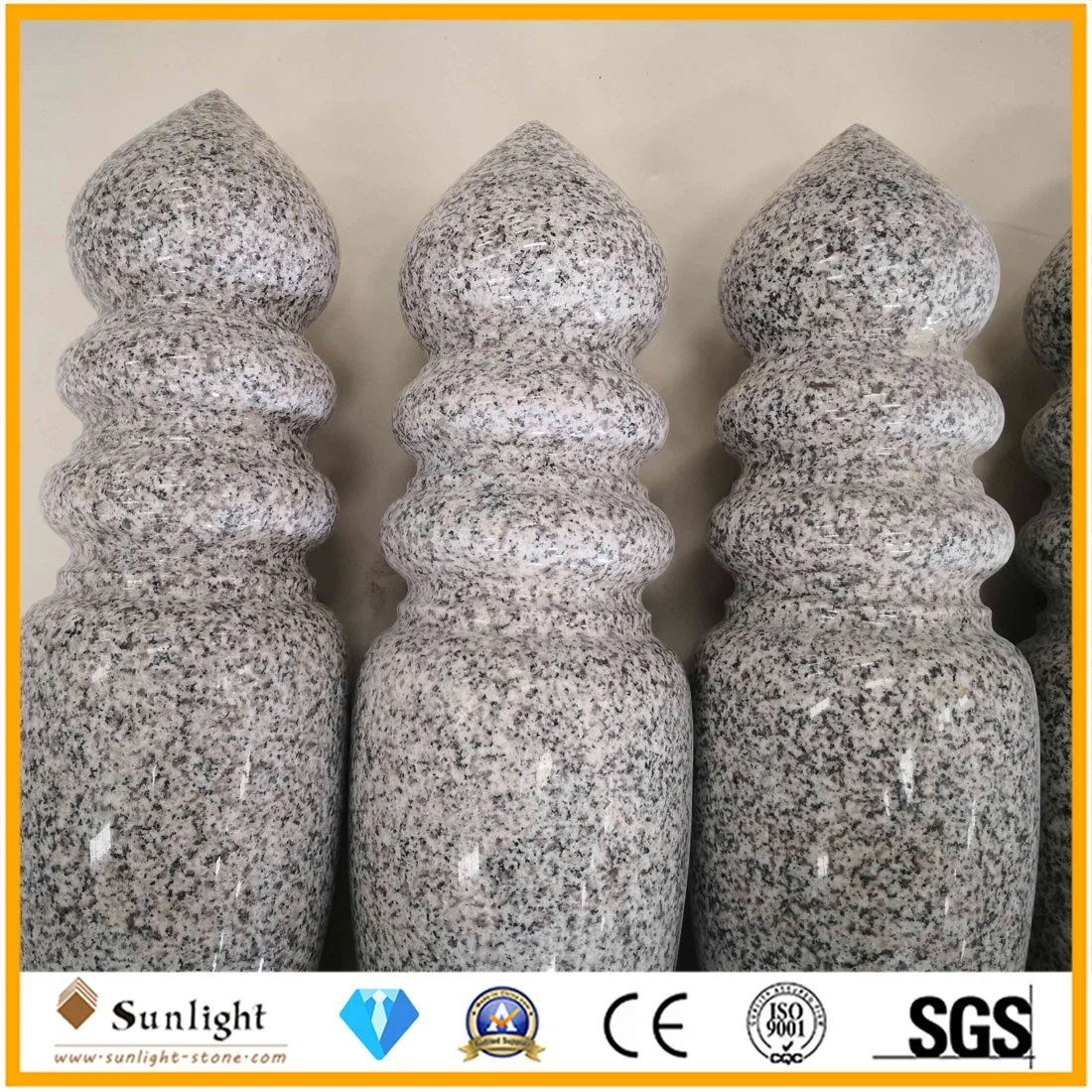 China Headstone Producer Supply Style 654/603 Granite Monument Headstone for Moslem