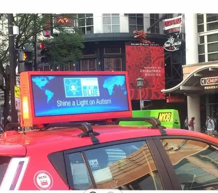 2023 New Design 3G 4G 5g Control Car Top Digital LED Module Sign Display Taxi Advertising Screen