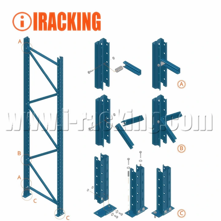 Heavy Duty Storage Box Beam Racking for Industrial Warehouse