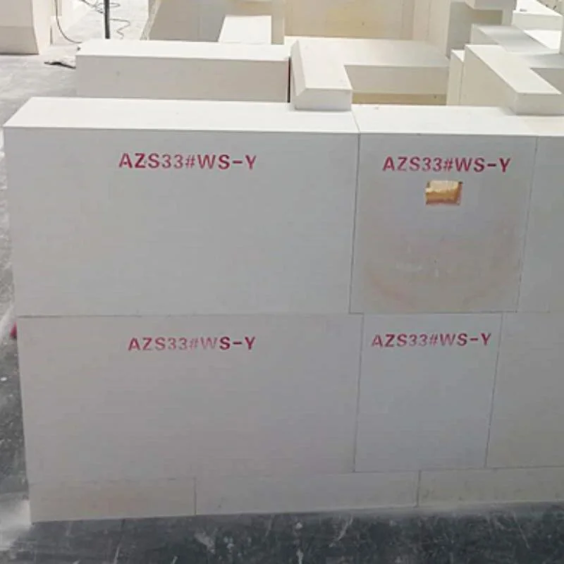 Chinese Manufacturer High Temperature Fused Azs Block Fused Azs Brick for Glass Melting Furnace