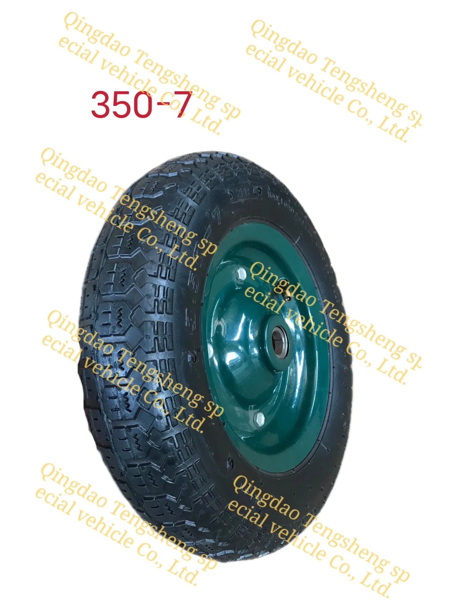 350-7 de la rueda de aire de alta calidad de las ruedas de carretilla de ruedas de carretilla de mano