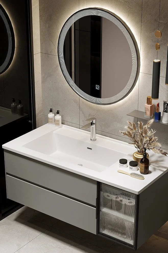 Hotel Modern Chinese Small Bathroom Cabinet Vanity