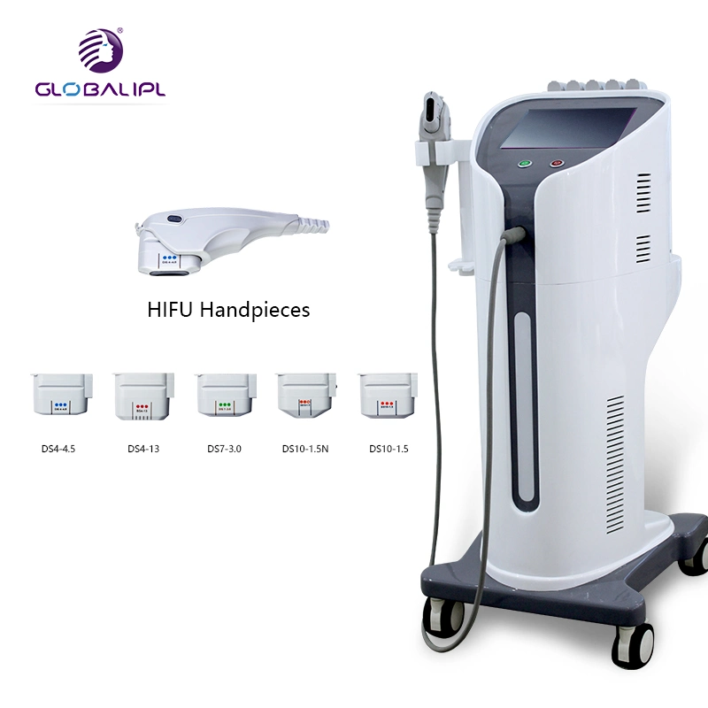 Máquina de elevación facial HIFU con aprobación CE con cartuchos HIFU 8 HIFU Cuidado facial corporal Slimming