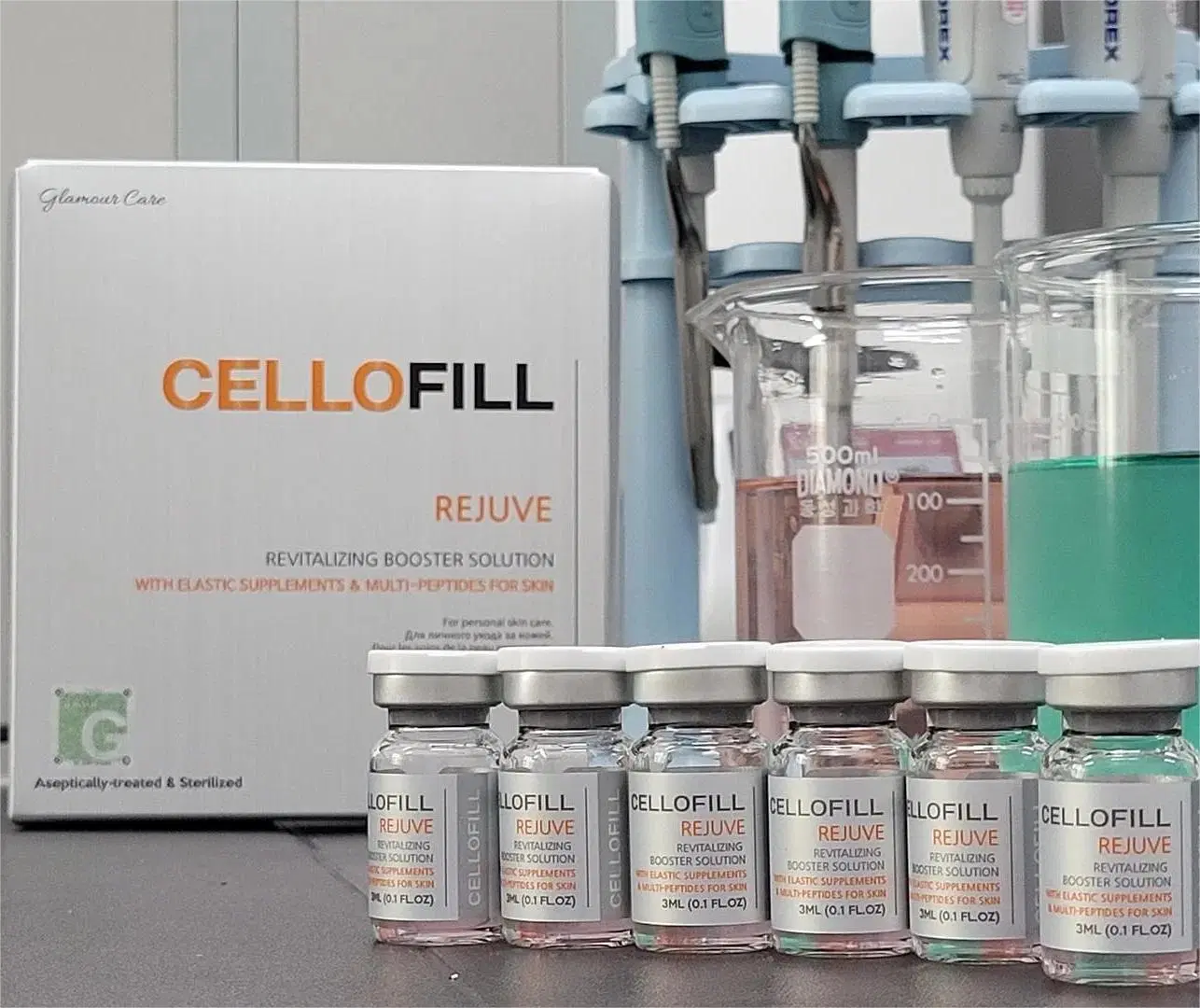 Coreia Melhor Cellofill Rejuve Reguventing Pele Rosto Pdgfa Elevação/B Mesoterapia para pele Fator Intocell-Growth Injecção