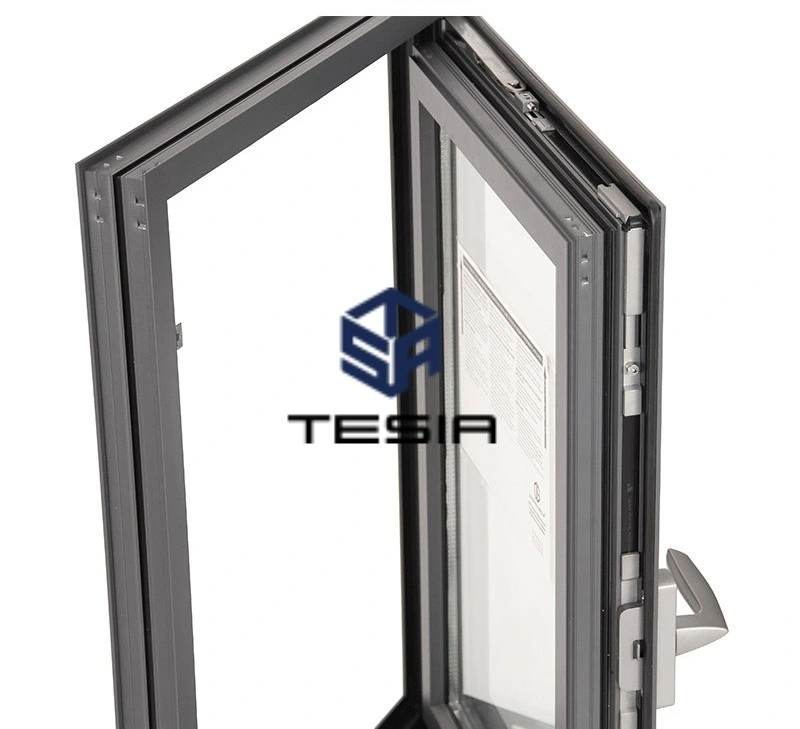 Sound Proof High Air Tightness Aluminum Tilt Turn Window