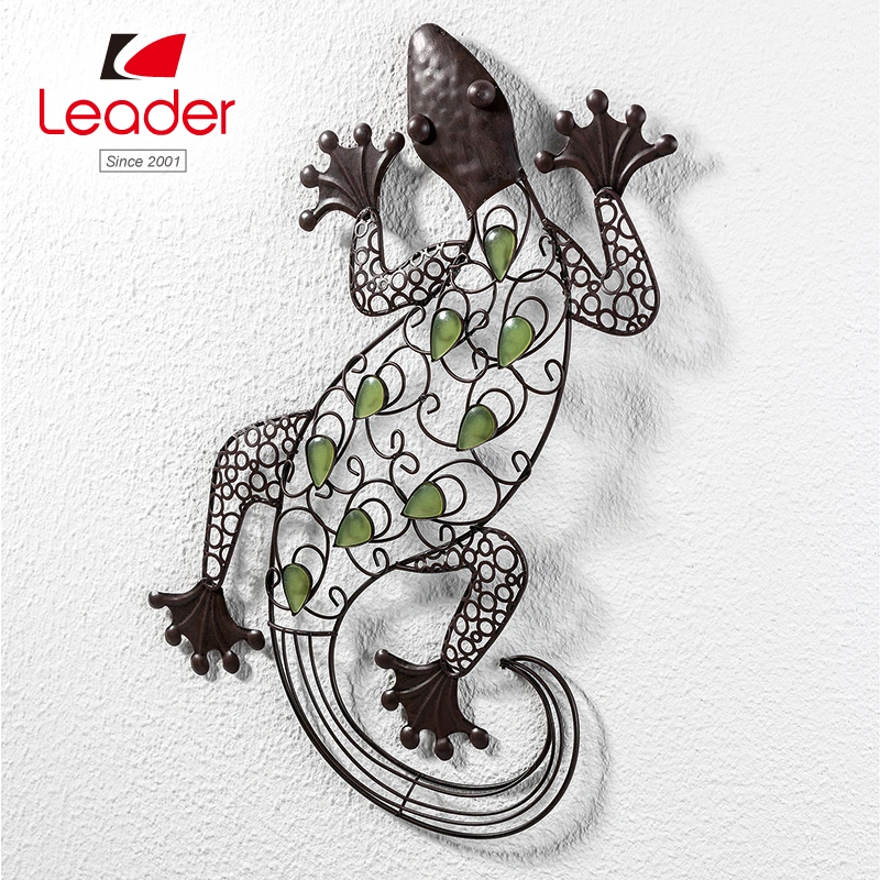 Metal Lizard Glow in Dark Wall Decoration for Home Decoration