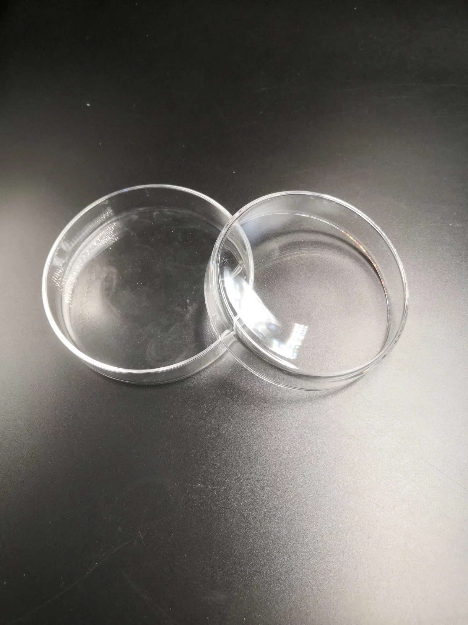 Cristalería placas Petri de laboratorio de vidrio de borosilicato de 90 mm con tapa