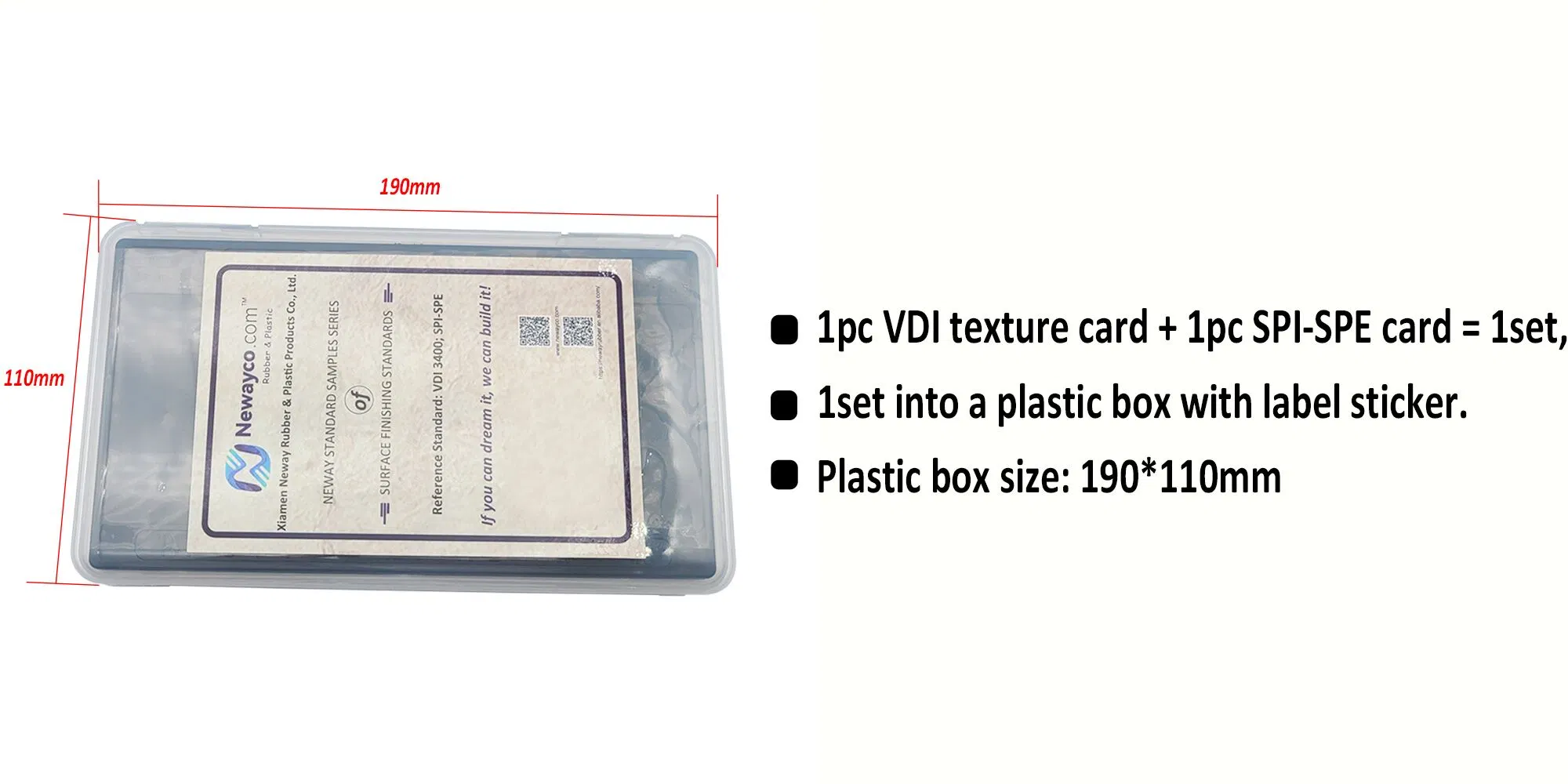 Vdi 3400 Texture Card & Spi-Spe Finish Card for Plastic Surface Finish Plastic Sample Card in Stock