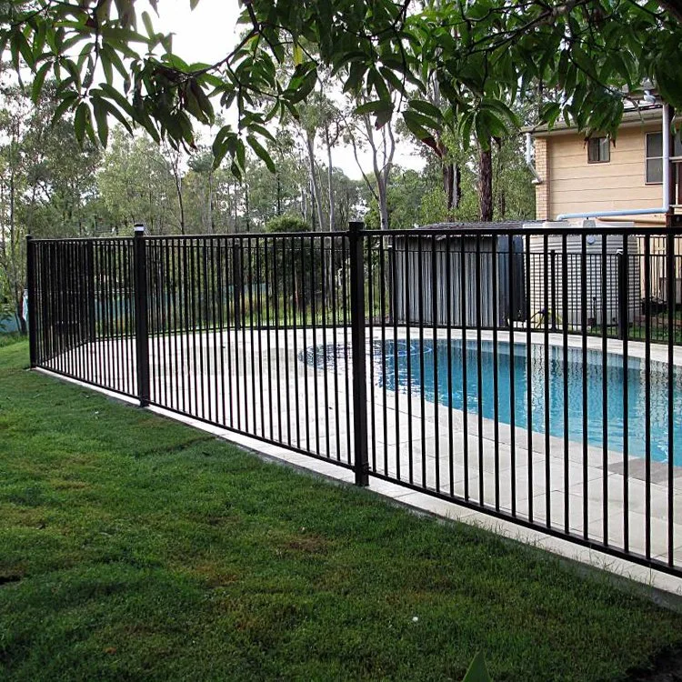 Aluminum Flat Top Fence Panel Fencing for Swimming Pool 2400mm 1200mm