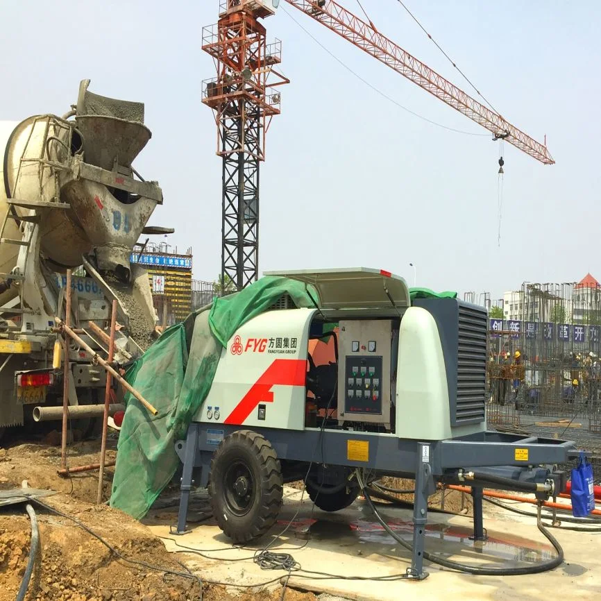 CE Certificated Max Flow Rate 40cbm Hbts40-08-75 Concrete Pump