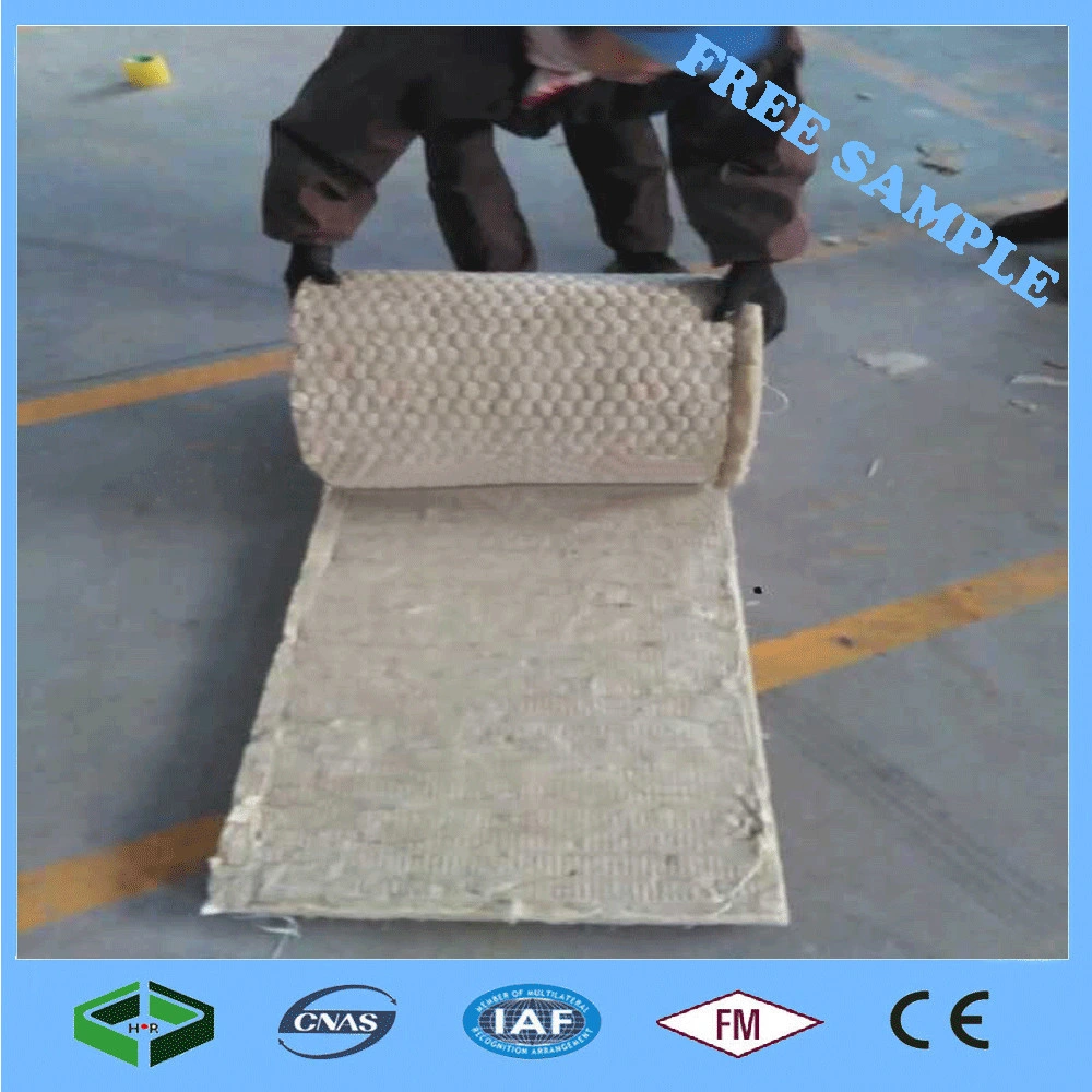 Sound Absorption/ Heat Preservation Rockwool Insulation Blanket with Wire