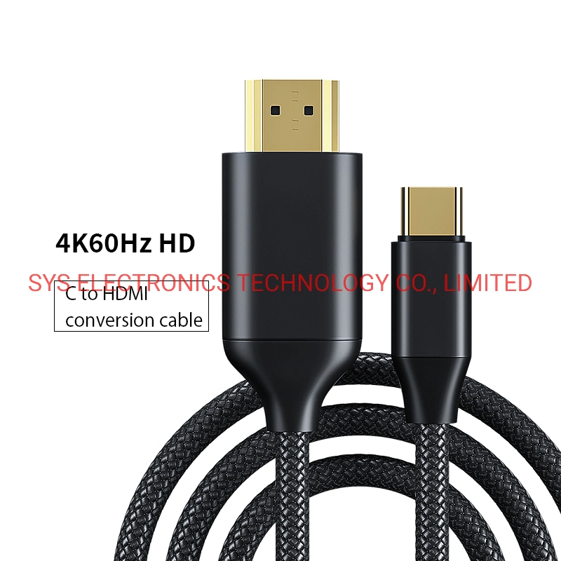 Compatível com conversor de tipo C para HDMI 4K 60 Hz USB C Para adaptador HDMI para Pixelbook MacBook PRO Air iPad PRO XPS Galaxy