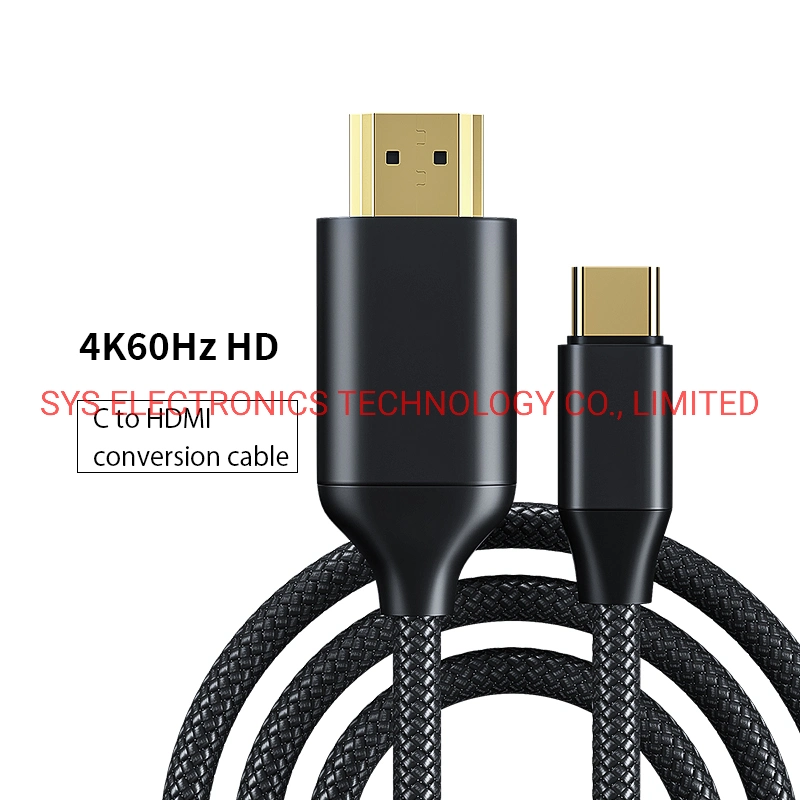 محول من النوع C إلى HDMI متوافق مع 4K 60 هرتز USB C إلى محول HDMI لكتاب MacBook PRO Air iPad PRO Pixelbook XPS Galaxy