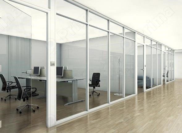 Low Cost Glass Partition Office Partition Simple Design Aluminum 4.5 Profile Series for Office Partition