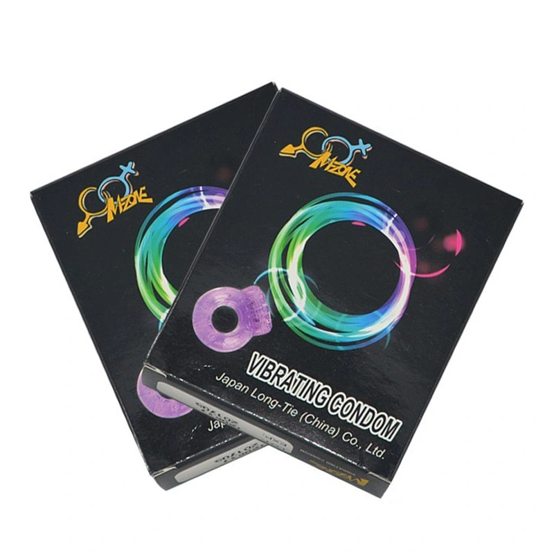 Vibrating Ring and Condom in Box Adult Sex Toy for Women