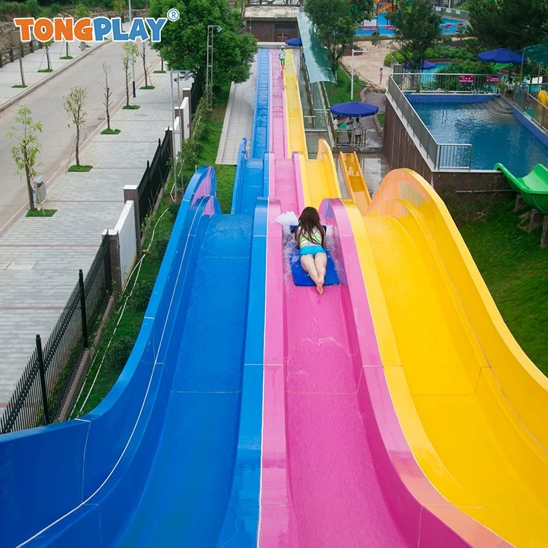 Diseño a medida Rainbow Inflatable Water Slide Rainbow plástico flotante Water Parque infantil