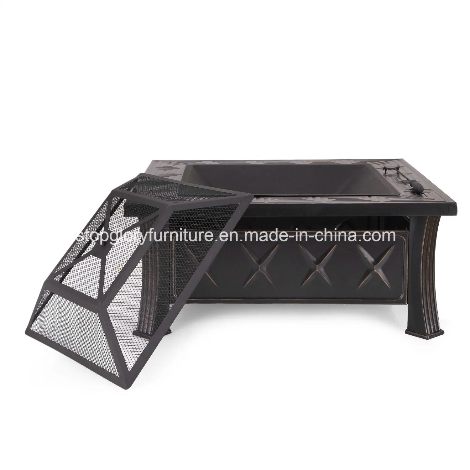 Square New Design Garden Firepit BBQ Grill