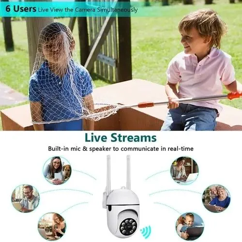 A7 1080P Home Security with Night Vision Motion Detection WiFi Camera