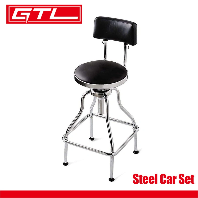 Steel Fixed Height Work Shop Stool Auto Creeper Seat.Padded Garage Work Seat with Storage Tray / Mechanics Roller Workshop Stool/ Utility Mechanic Rolling Chair