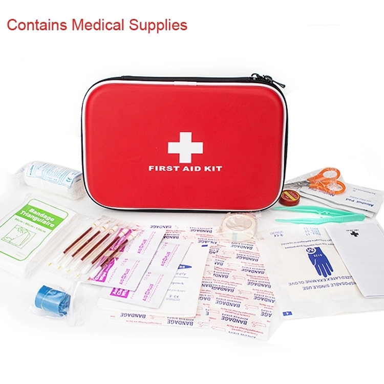 Waterproof Outdoor Emergency Medical Kit Set Bag with Supplies Hard EVA First Aid Case