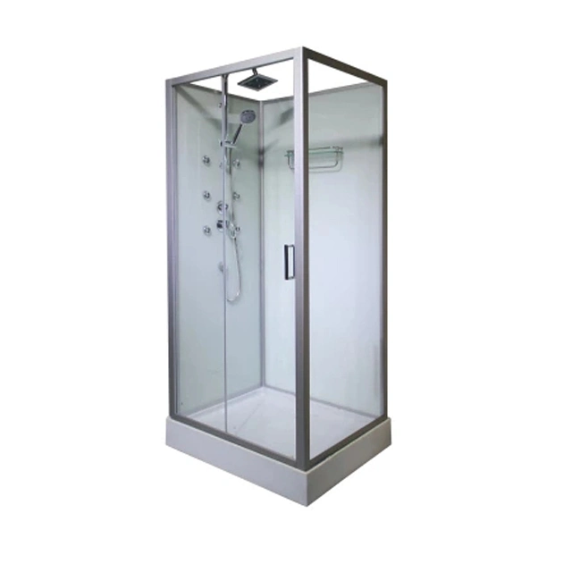 Nouveau design salle de bain Douche De Vapeur salle de douche avec cabine de douche en verre trempé de profilé en aluminium