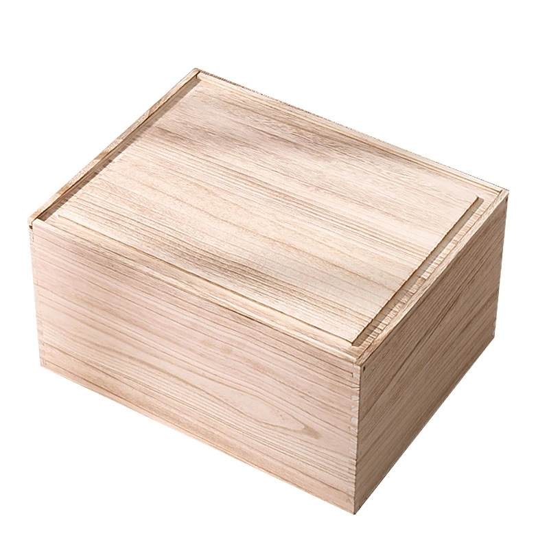 Factory Price Eco-Friendly Wooden/Wood Box with Sliding Lid for Tea/Toy/Candy/Coffee/Sugar Storage/Packaging