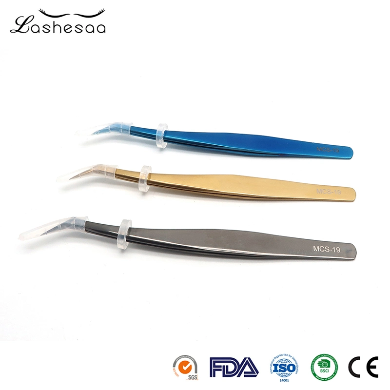 Mengfan Eyelash Tweezers China Plastic Tweezers Manufacturing Wholesale/Supplier Tweezer False Eyelash Lash Tweezer Private Label Full Strip Lash Tweezer Tools