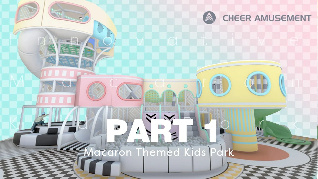 Macaron Themed Kids Park Cheer Amusement