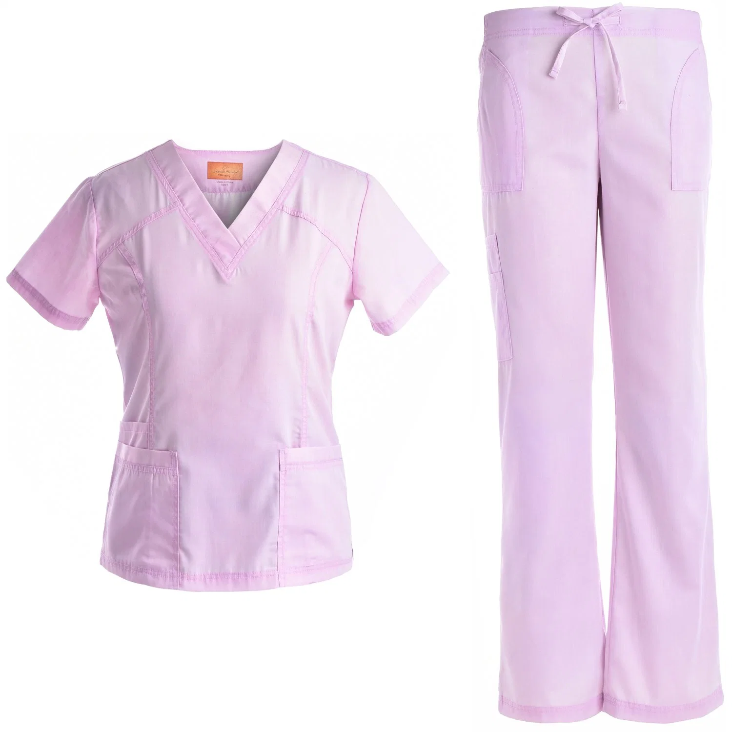 Custom Made Accepted V-Neck Unisex Scrub Nurse Uniforms Working Wears