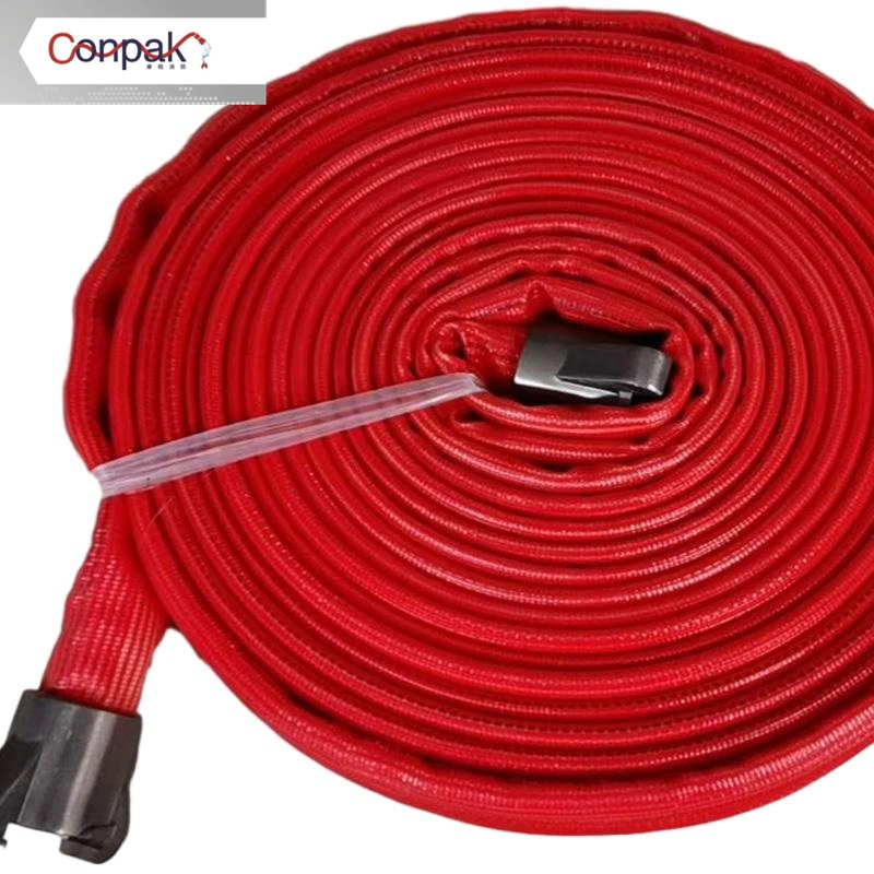 Strong Lightweight Rubber Canvas PVC PU Fire Protection Layflat Hose