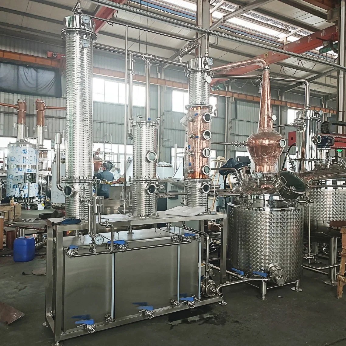 Vacuum Negative Pressure Stainless Steel Tank Distillation Equipment