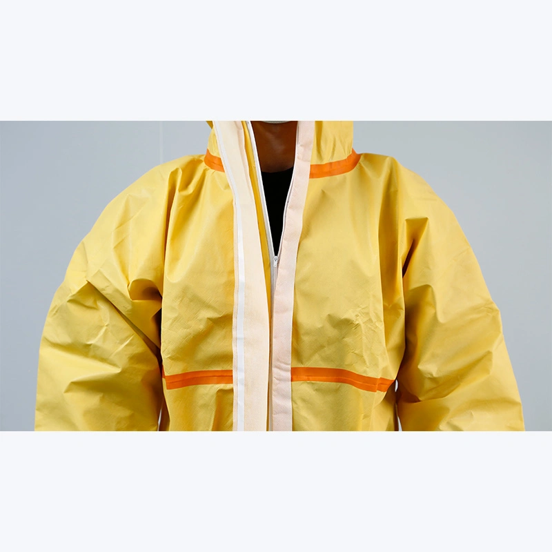 Wholesale/Supplier High quality/High cost performance  CE Type5b/6b En14126 Anti-Static Work Clothes Security Protection Disposable Ppes Suit