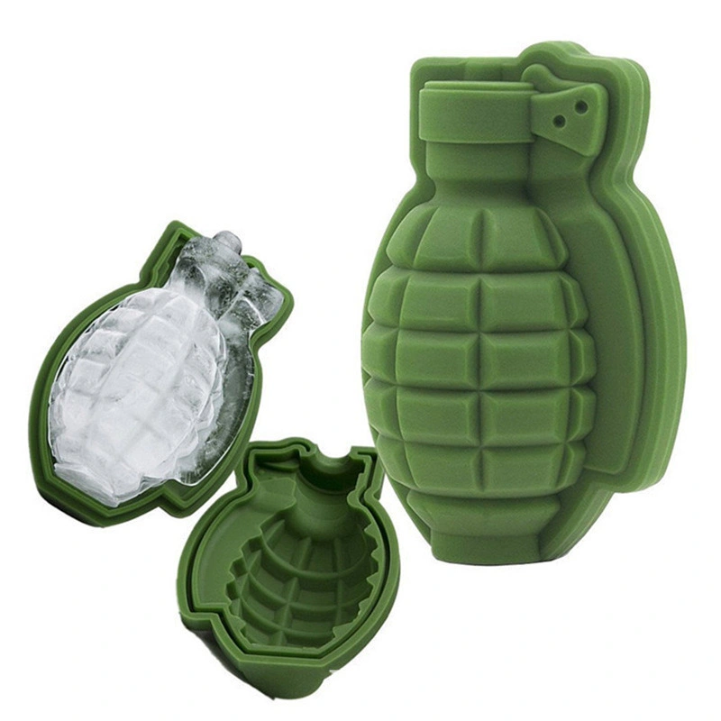 3D Bomb Shape Silicone Ice Cube Molder Ai11613