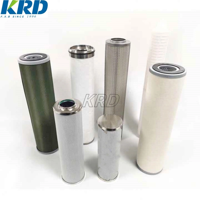 KRD Industria usar tubería de retorno elemento de filtro de aceite hidráulico Filtro de aceite