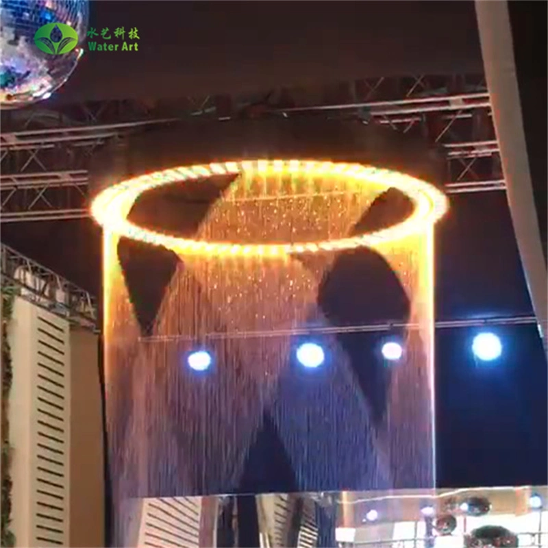 High quality/High cost performance  Digital Water Curtain Indoor Round Decorative Water Fountain Wall