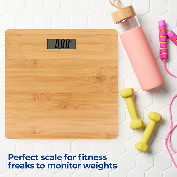 Bamboo Digital Body Weight Bathroom Scale