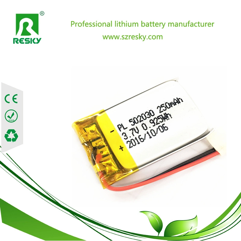 Lp502030 3.7V 250mAh Lipo Rechargeable Battery for Toys