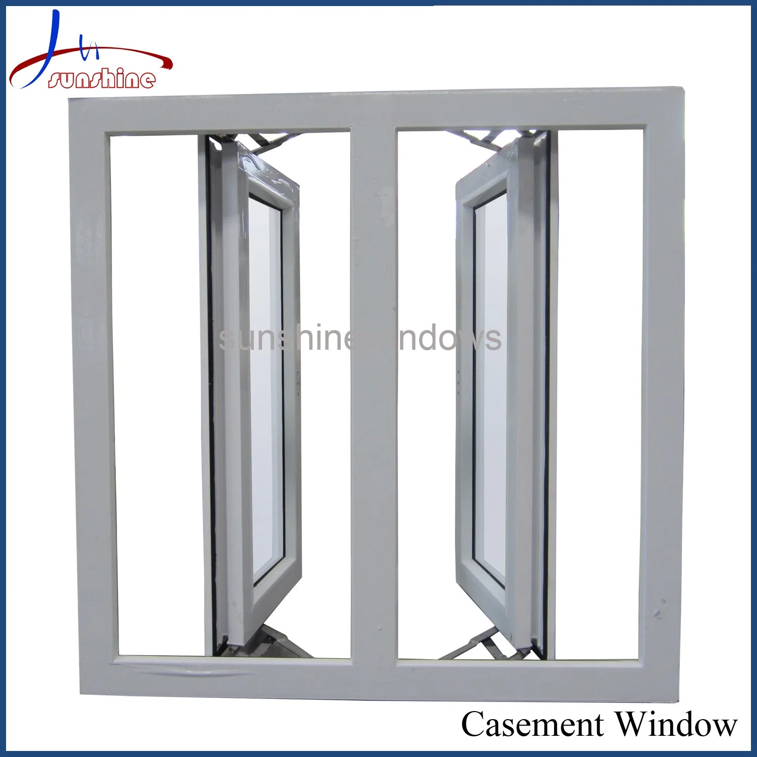 Customized Size/Design UPVC/Vinyl Hurricane Impact Windows