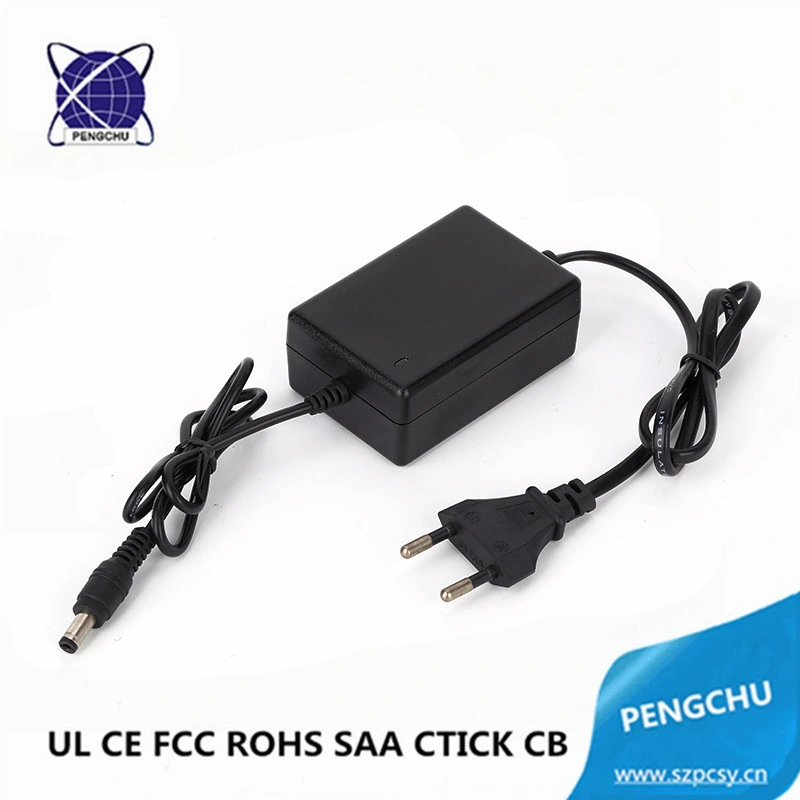 Desktop AC/DC Power Supply Adapter EU Plug 12V 2A 24W with ETL CE FCC RoHS SAA Ctick CB PSE