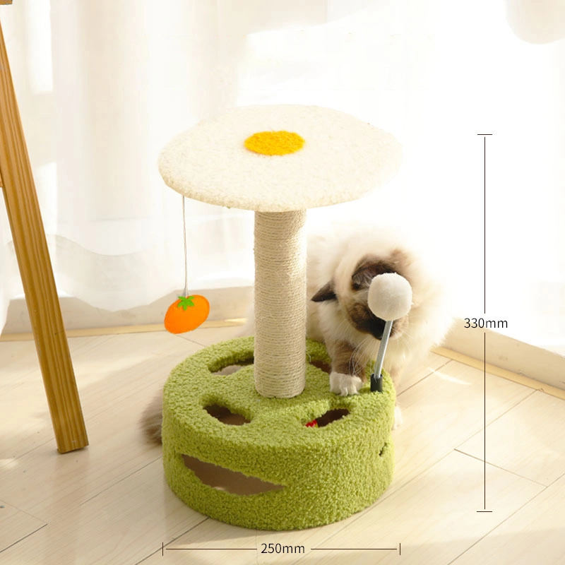 Good Feedback Wooden Sisal Cat Toy Playing Pet-Friendly Cat Scratching Board